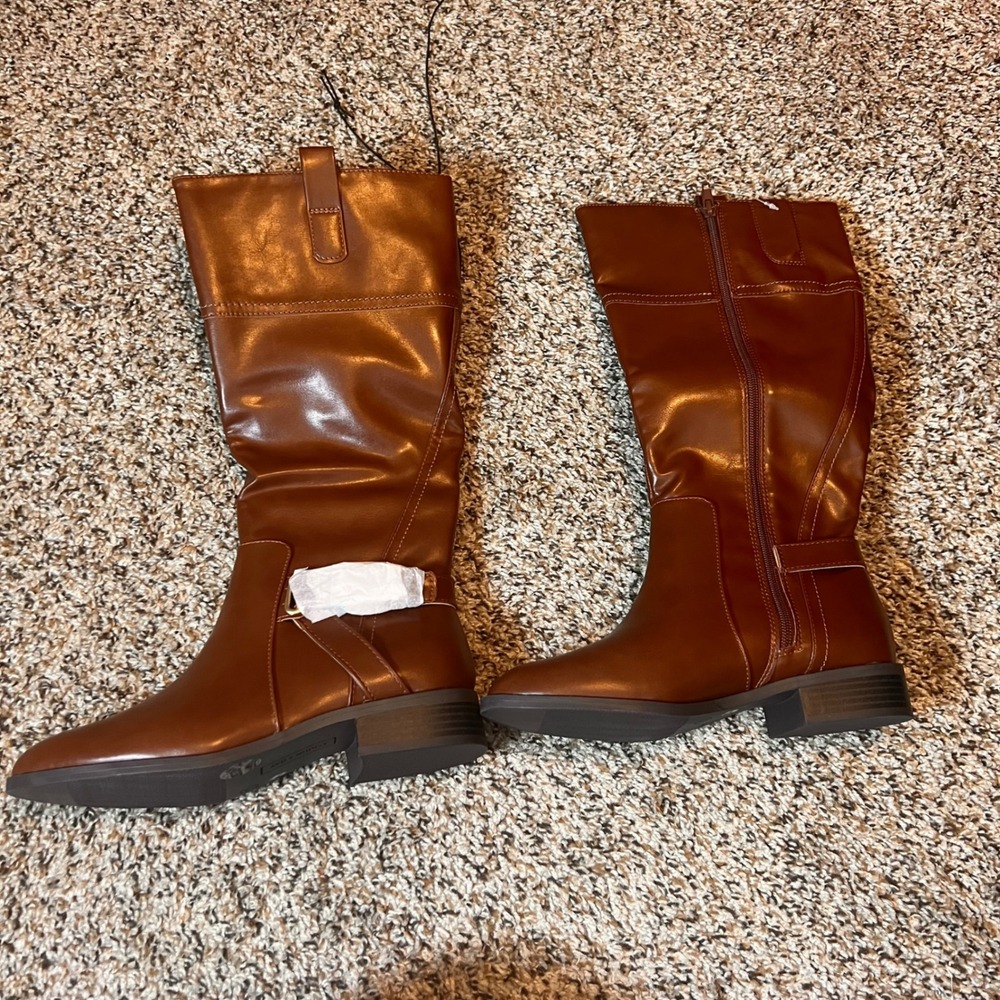 St John's Bay‎ Riding Boots Wide Calf Wide Width Memory Foam 7 WD